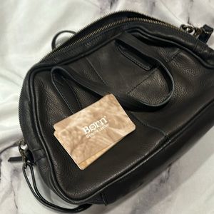 Born black hand bag
